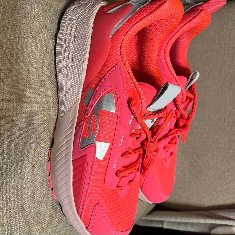 Under Armour Women’s Neon Pink Athletic Running Shoes